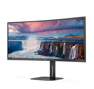 Ecran Incurvé AOC V5 CU34V5C/BK, 1ms, VA 34" Wide QHD @ 100Hz