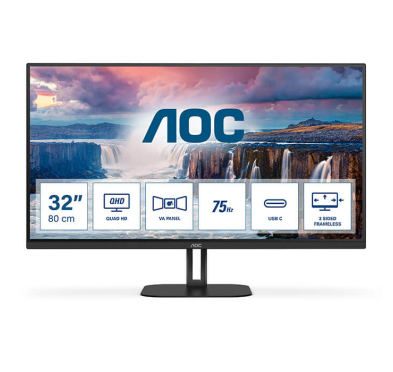 Ecran AOC Q32V5CE/BK, VA 32" QHD, 1ms, @ 75Hz