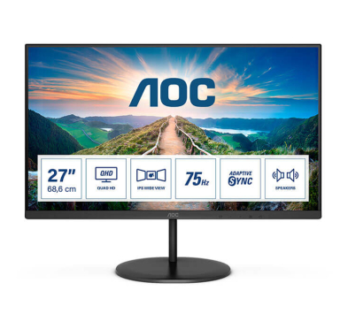 Ecran AOC W-LED Q27V4EA, IPS, 4ms 27" Quad HD (2560x1440) @75Hz