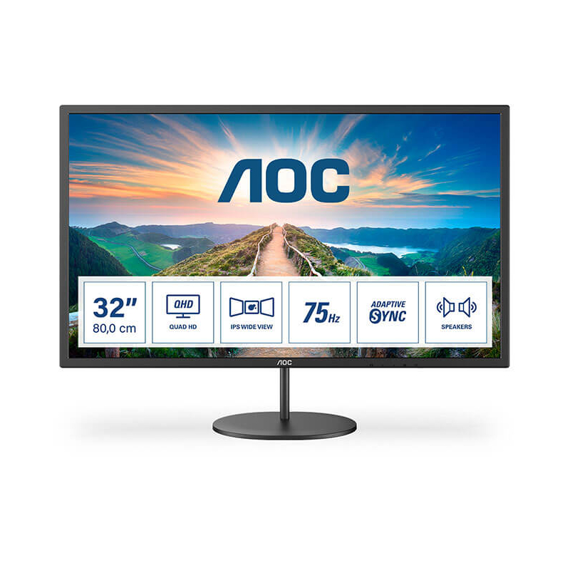 Ecran AOC Q32V4, IPS, 4ms, 31.5" Quad HD @75Hz