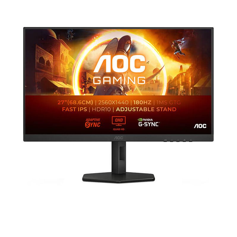 Ecran Gamer AOC Q27G4XF, 0,5ms (MPRT), 180Hz, IPS Rapide, 27" QHD Ecran Gamer AOC Q27G4XF, 0,5ms (MPRT), 180Hz, IPS Rapide, 27" QHD