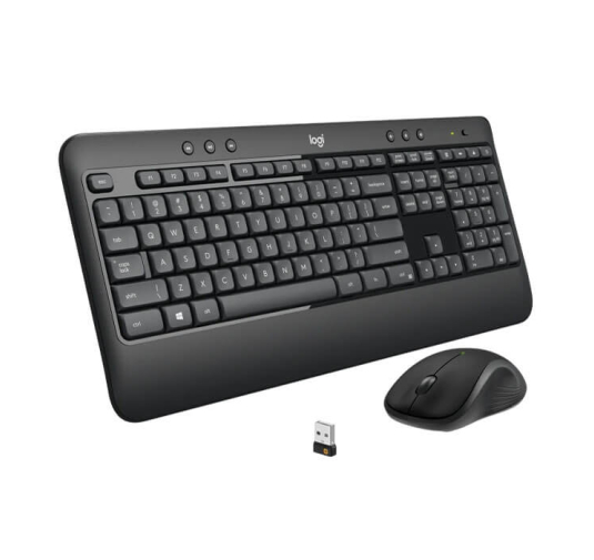 Logitech Advanced MK540 clavier Souris, Sans Fil, AZERTY, Noir