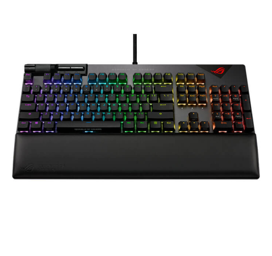 Clavier Gamer ASUS XA07 STRIX FLARE II, RGB, AZERTY, Filaire, Noir