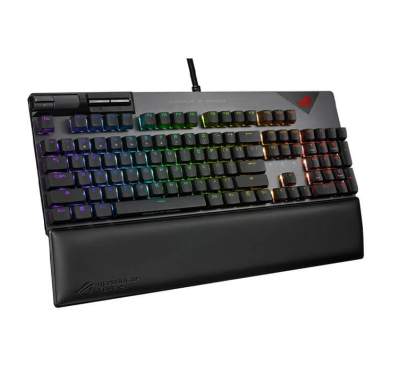 Clavier Gamer ASUS XA07 STRIX FLARE II, RGB, AZERTY, Filaire, Noir