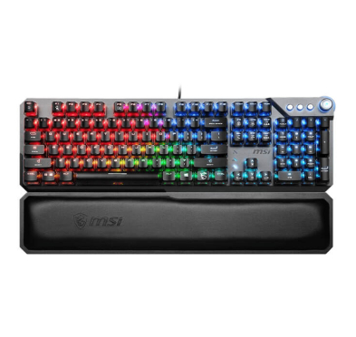 Clavier Gamer MSI VIGOR GK71 SONIC RED, RGB, QWERTY, Filaire, Noir