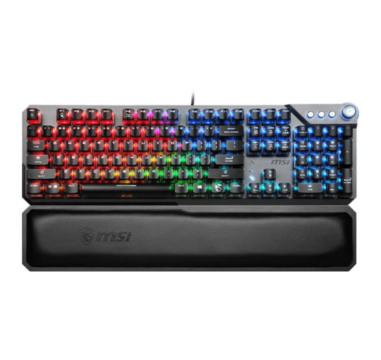 Clavier Gamer MSI VIGOR GK71 SONIC RED, RGB, QWERTY, Filaire, Noir
