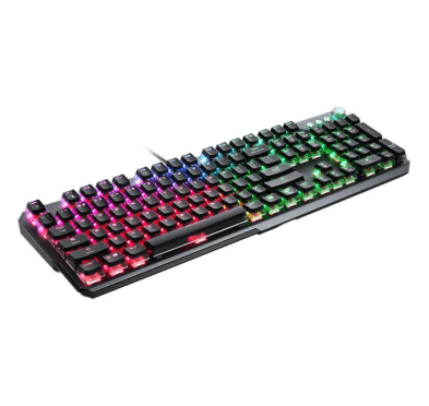 Clavier Gamer MSI VIGOR GK71 SONIC RED, RGB, QWERTY, Filaire, Noir