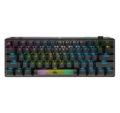 Clavier Gamer Corsair K70 PRO MINI WIRELESS, RGB, AZERTY, Sans et Avec Fil, Noir