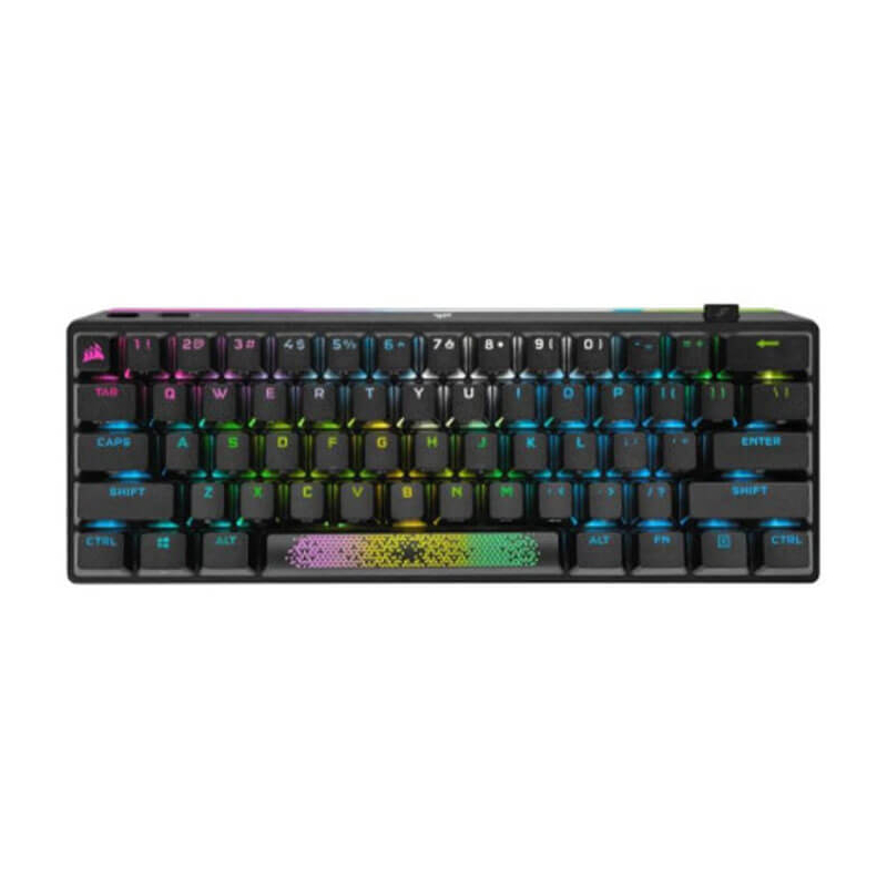 Clavier Gamer Corsair K70 PRO MINI WIRELESS, RGB, AZERTY, Sans et Avec Fil, Noir