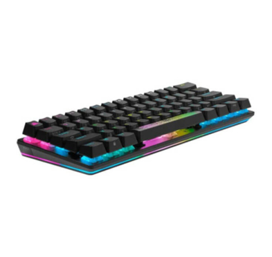 Clavier Gamer Corsair K70 PRO MINI WIRELESS, RGB, AZERTY, Sans et Avec Fil, Noir