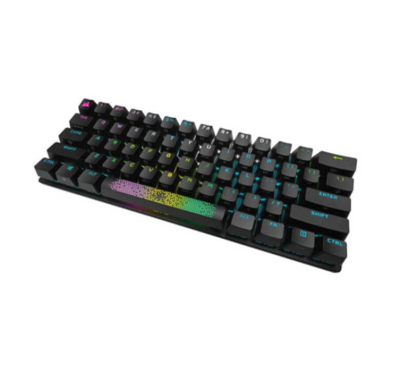 Clavier Gamer Corsair K70 PRO MINI WIRELESS, RGB, AZERTY, Sans et Avec Fil, Noir