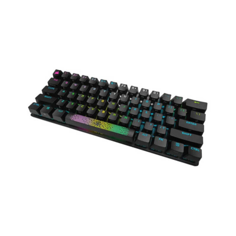 Clavier Gamer Corsair K70 PRO MINI WIRELESS, RGB, AZERTY, Sans et Avec Fil, Noir