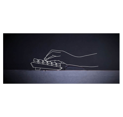 Repose-Poignet MSI Vigor-WR01, Caoutchouc Noir