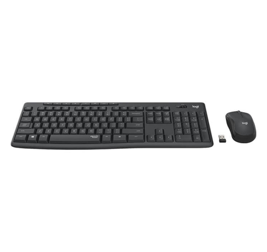 Logitech MK295 Silent Wireless Combo clavier Souris, AZERTY, Sans Fil, Noir