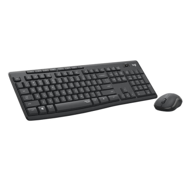 Logitech MK295 Silent Wireless Combo clavier Souris, AZERTY, Sans Fil, Noir
