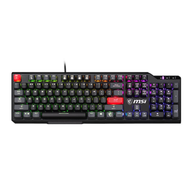Clavier Gamer MSI VIGOR GK41 DUSK, RGB, QWERTY, Filaire, Noir