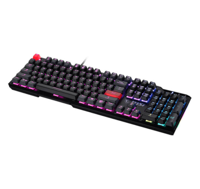 Clavier Gamer MSI VIGOR GK41 DUSK, RGB, QWERTY, Filaire, Noir