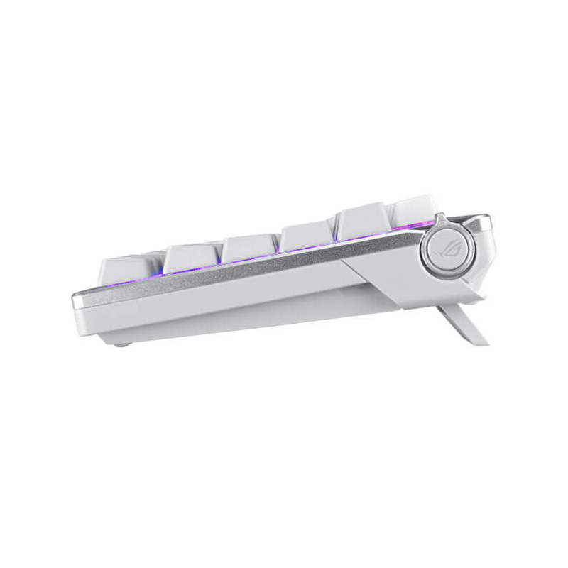 Clavier Gamer ASUS ROG AZOTH, RGB, Avec et Sans Fil, Blanc