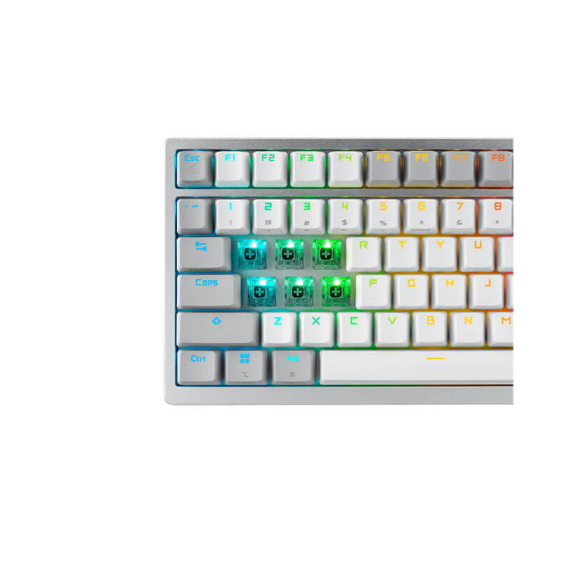 Clavier Gamer ASUS ROG AZOTH, RGB, Avec et Sans Fil, Blanc