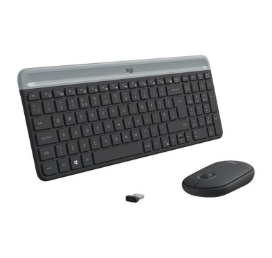 Logitech MK47 Combo clavier Souris, AZERTY, Sans Fil, Graphite