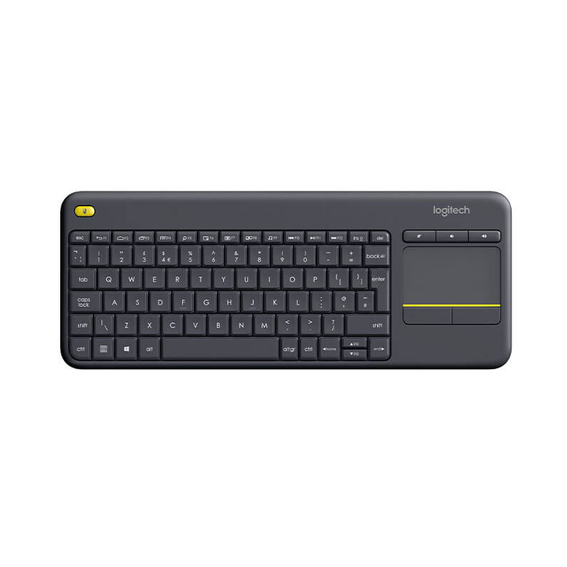 Clavier Logitech K400 Plus Tv, Sans Fil, AZERTY, Noir