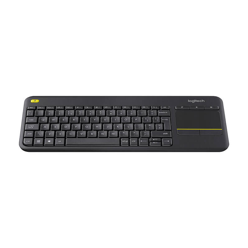 Clavier Logitech K400 Plus Tv, Sans Fil, AZERTY, Noir