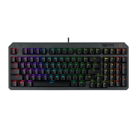 Clavier Gamer ASUS TUF K3 GEN II, RGB, QWERTY, Filaire, Noir