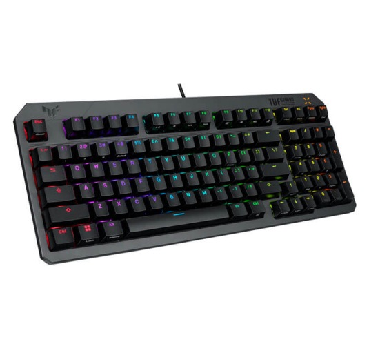 Clavier Gamer ASUS TUF K3 GEN II, RGB, QWERTY, Filaire, Noir