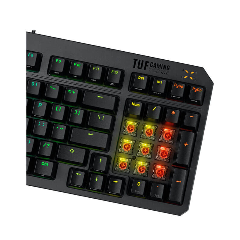 Clavier Gamer ASUS TUF K3 GEN II, RGB, QWERTY, Filaire, Noir Clavier Gamer ASUS TUF K3 GEN II, RGB, QWERTY, Filaire, Noir
