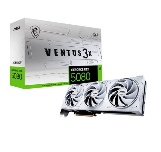 Carte Graphique MSI RTX 5080 16G VENTUS 3X OC WHITE