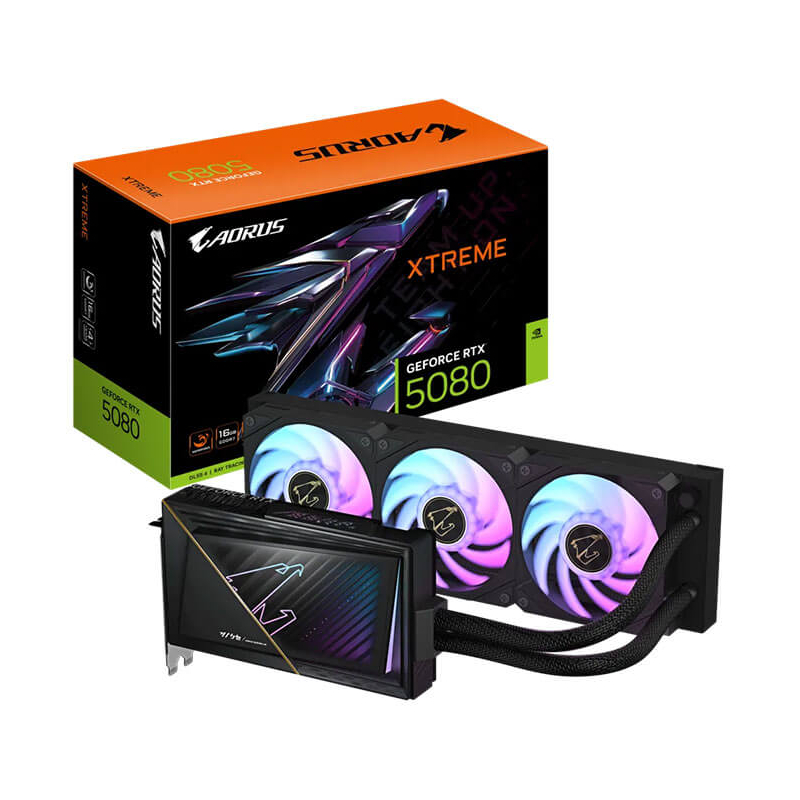 Carte Graphique GIGABYTE RTX 5080 AORUSX W-16Go, Black