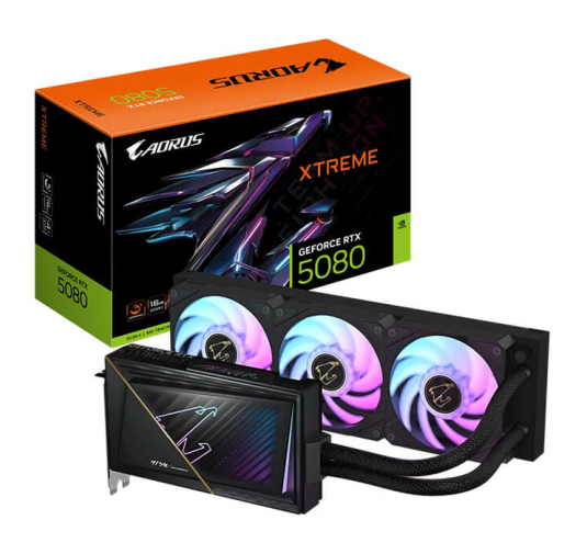 Carte Graphique GIGABYTE RTX 5080 AORUSX W-16Go, Black