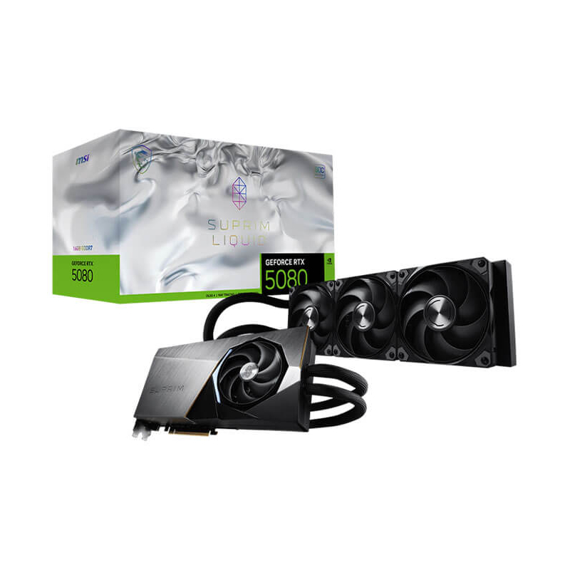 Carte Graphique MSI RTX 5080 16Go SUPRIM LIQUID SOC