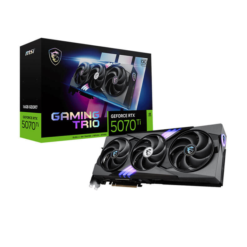 Carte Graphique MSI RTX 5070TI 16G GAMING TRIO OC PLUS