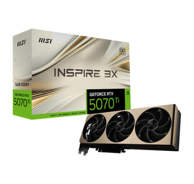Carte Graphique MSI RTX 5070TI 16G INSPIRE 3X OC PLUS