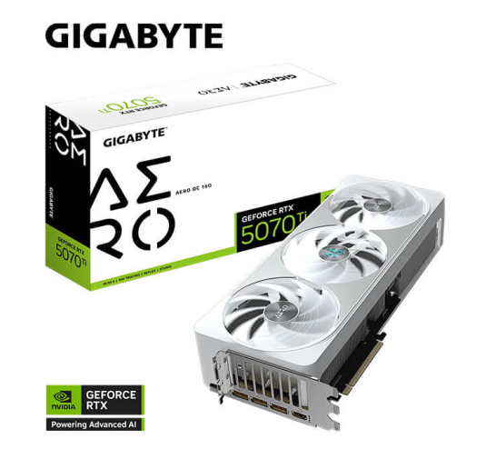 Carte Graphique GIGABYTE RTX 5070TI AERO OC-16Go