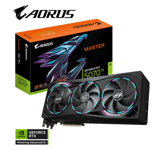 Carte Graphique GIGABYTE RTX 5070TI AORUS M-16Go