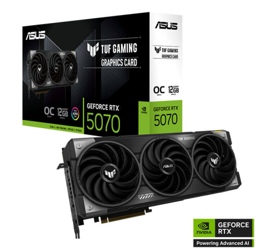 Carte Graphique ASUS TUF RTX 5070 12Go GAMING
