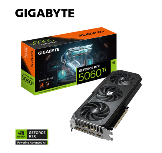 Carte Graphique GIGABYTE RTX 5060Ti Gaming OC - 16Go
