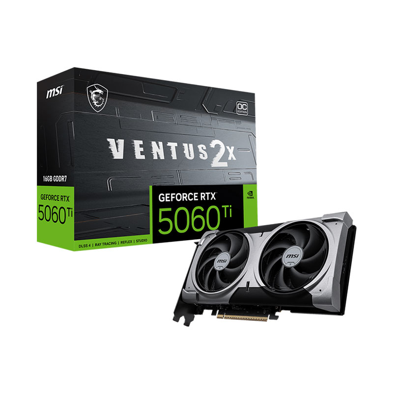 Carte Graphique MSI RTX 5060Ti VENTUS 2X OC PLUS - 16Go
