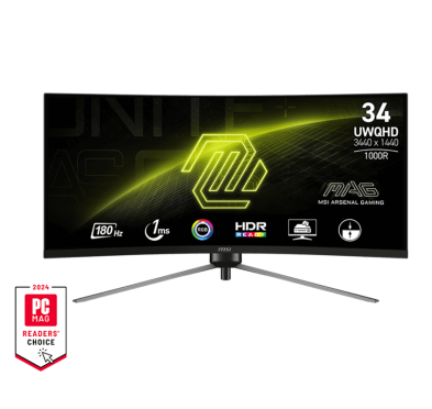 Ecran Gaming Incurvé Msi MAG 345CQR, VA, 1ms, 34" UWQHD
