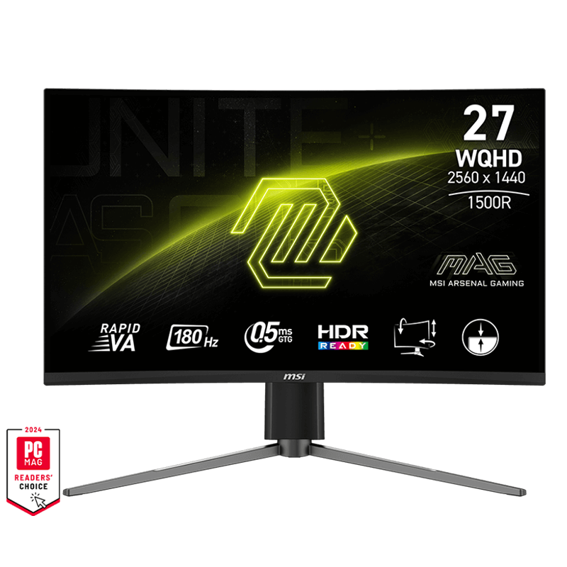 ECRAN GAMER INCURVÉ MSI MAG 27CQ6PF - 27" WQHD