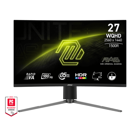 ECRAN GAMER INCURVÉ MSI MAG 27CQ6PF - 27" WQHD