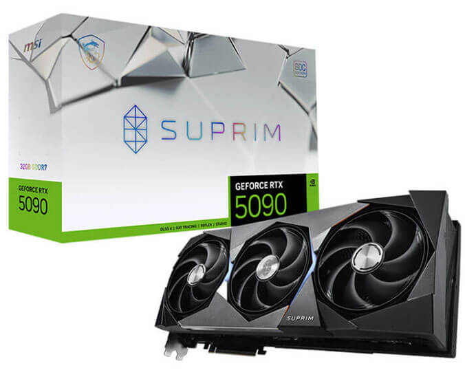 carte graphique GeForce RTX™ 5090 32G SUPRIM SOC