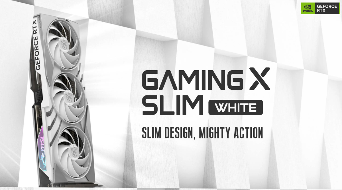 carte graphique RTX 4070 GAMING X SLIM white