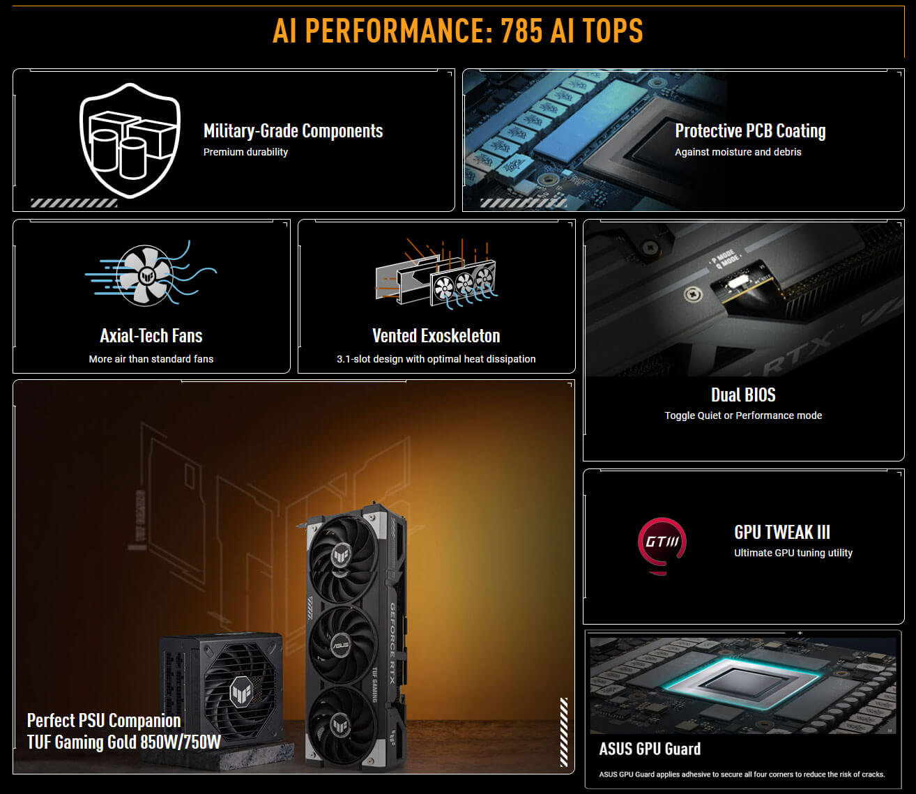 carte graphique ASUS TUF Gaming TUF RTX5060TI O16G