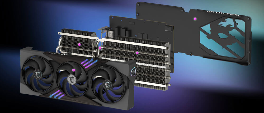 rtx 5080 msi black |Refroidissement TRI FROZR 4