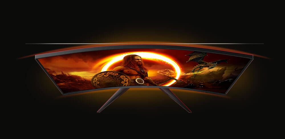 AOC GAMING CQ32G2SE/BK  | design incurvé
