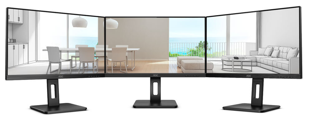 Ecran AOC 24P2QM| Conception sans cadre