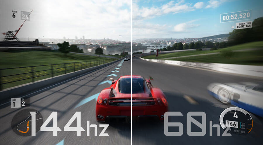Résolution UHD et @144 Hz